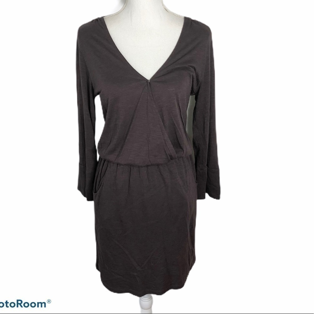 Lilla P Faux Wrap Pima Cotton Dress Sz Small Women
